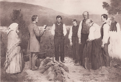 A Country Burial
from the painting by E. Werenskiold